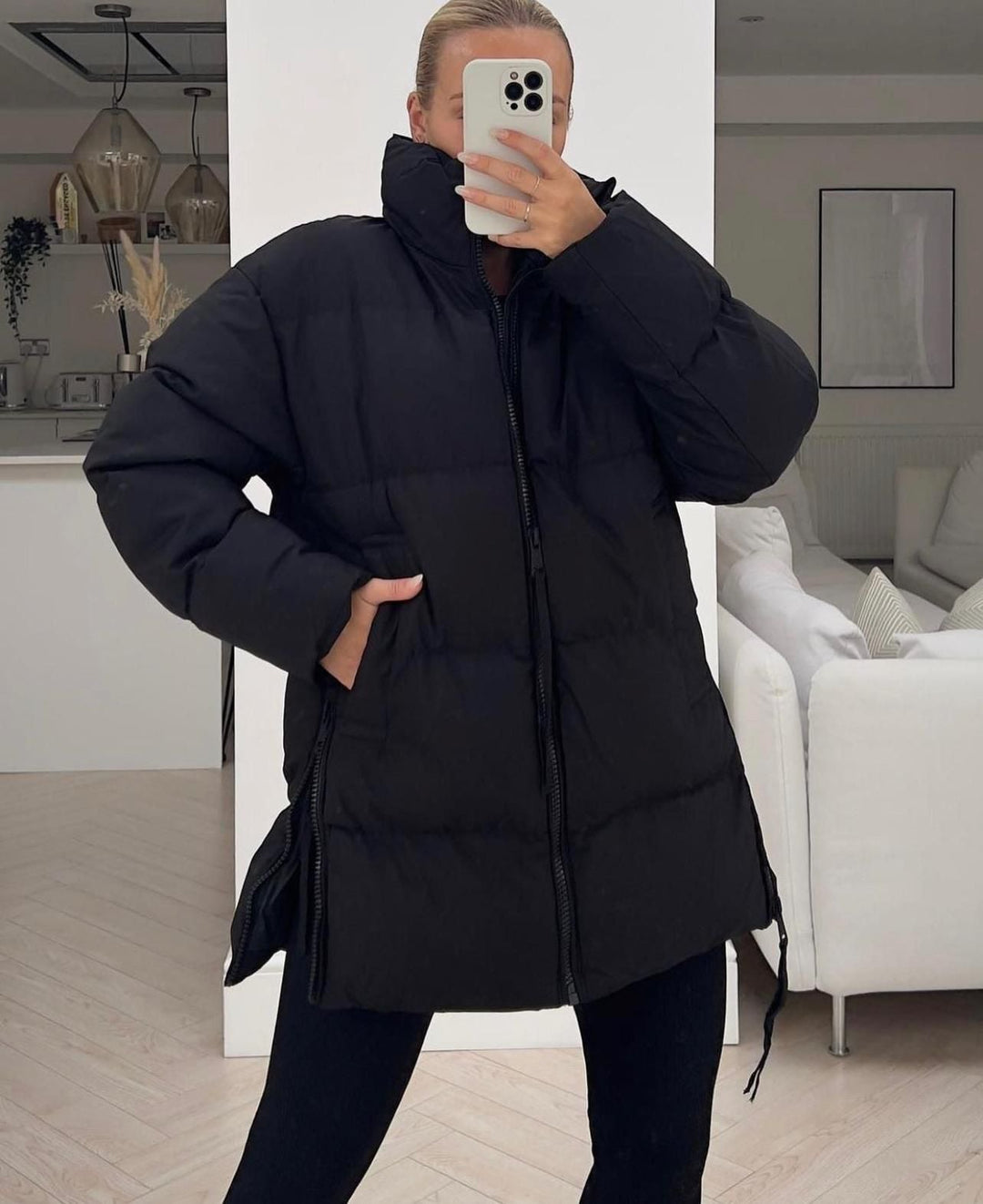 Herrenjacke Schwarz Grün Outdoor - IdealeKleiden