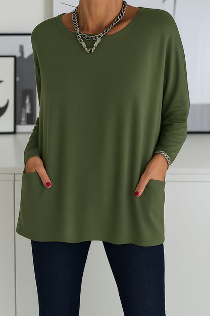 Women's Loose Long-Sleeved Shirt Elegant Blouse