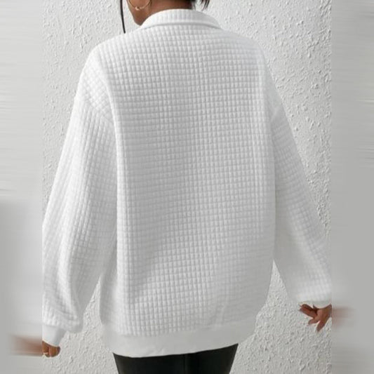Praktischer Pullover mit Reißverschluss - IdealeKleiden