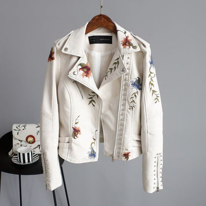 Women's Vegan Coat Genuine Leather Set