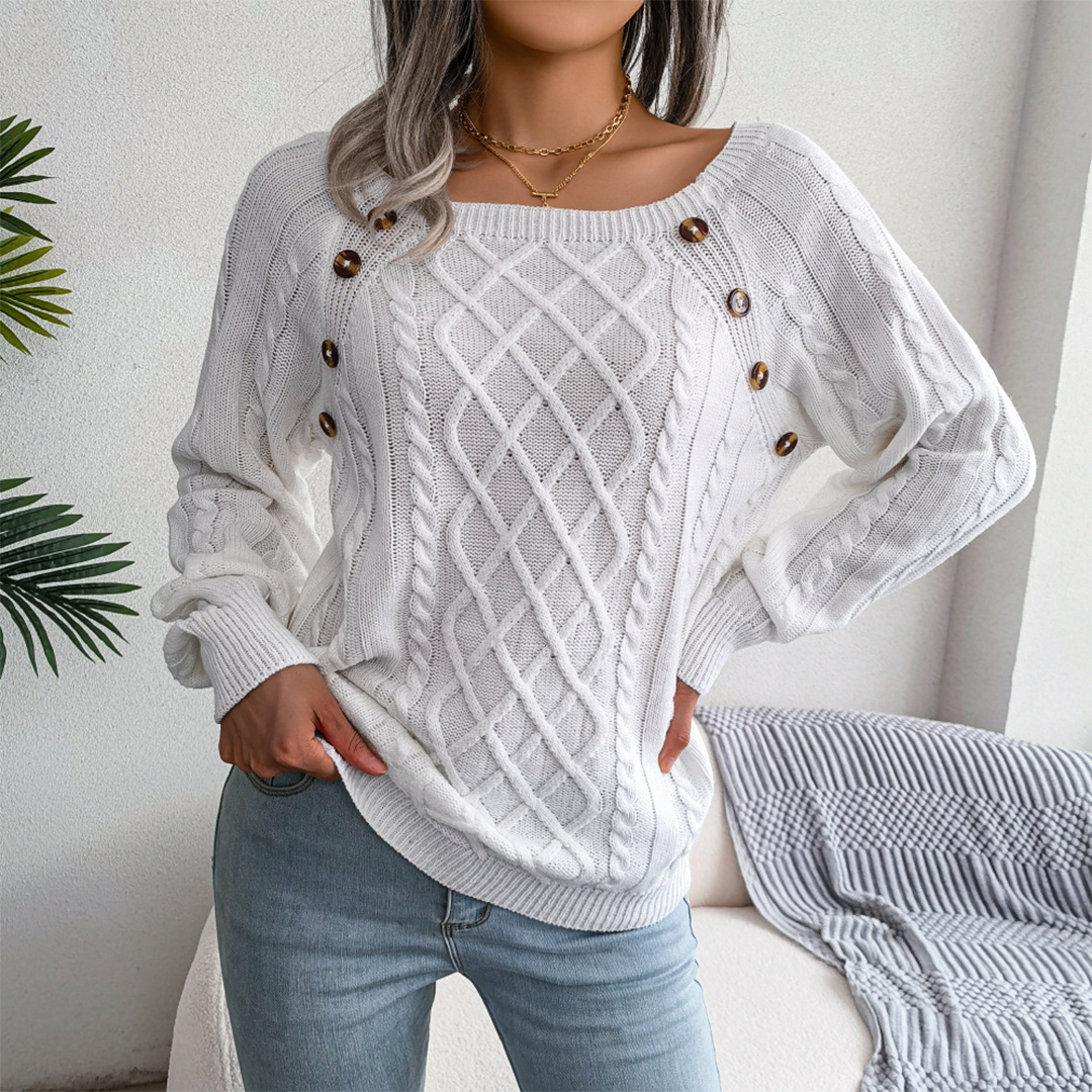 Stylish Women's Pullover Elegant Long Sleeve