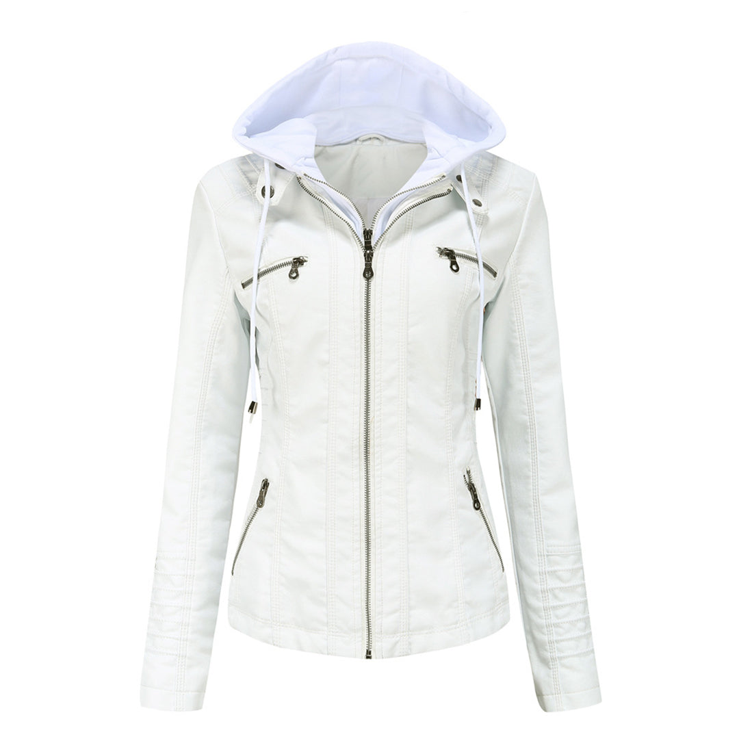 Autumn Leather Jacket Trendy Women's Style