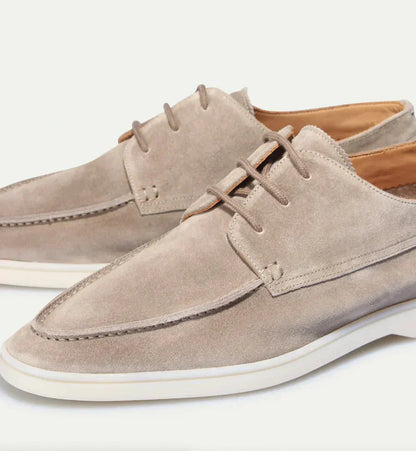 Men's Suede Shoes Elegant Lacing