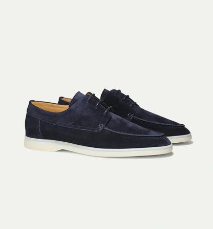 Men's Suede Shoes Elegant Lacing