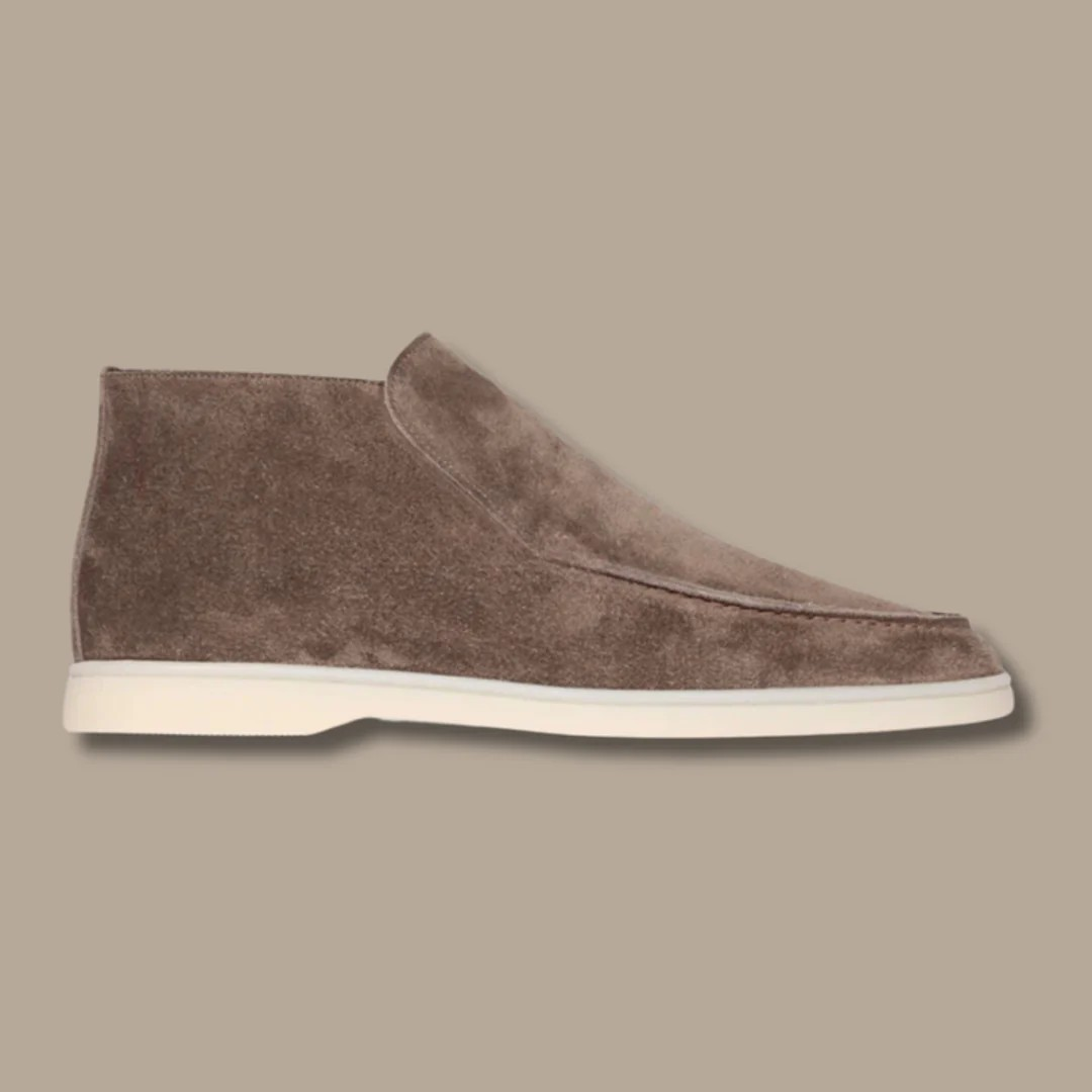 Comfortable men's slippers, suede look
