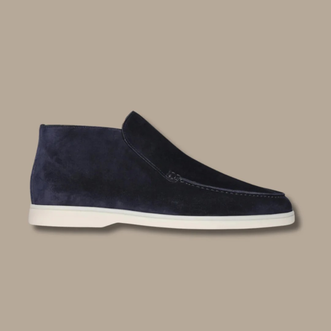 Comfortable men's slippers, suede look