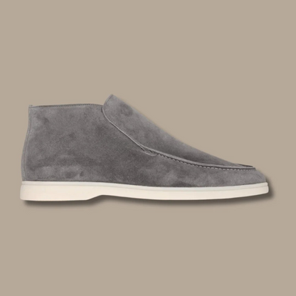 Comfortable men's slippers, suede look