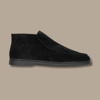 Comfortable men's slippers, suede look