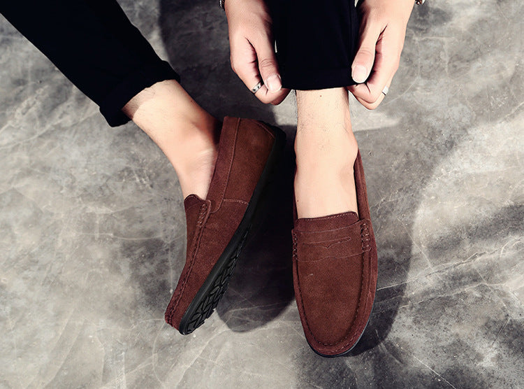 Men's Suede Slippers Non-slip Elegant