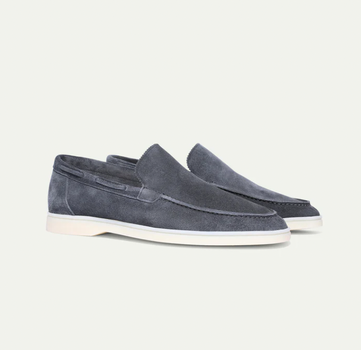 Comfortable men's suede slippers