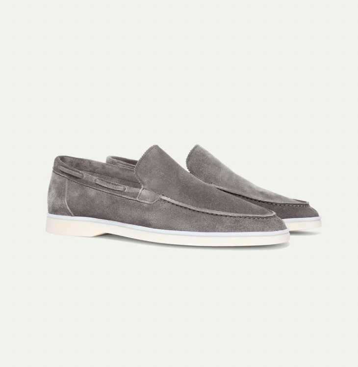 Comfortable men's suede slippers
