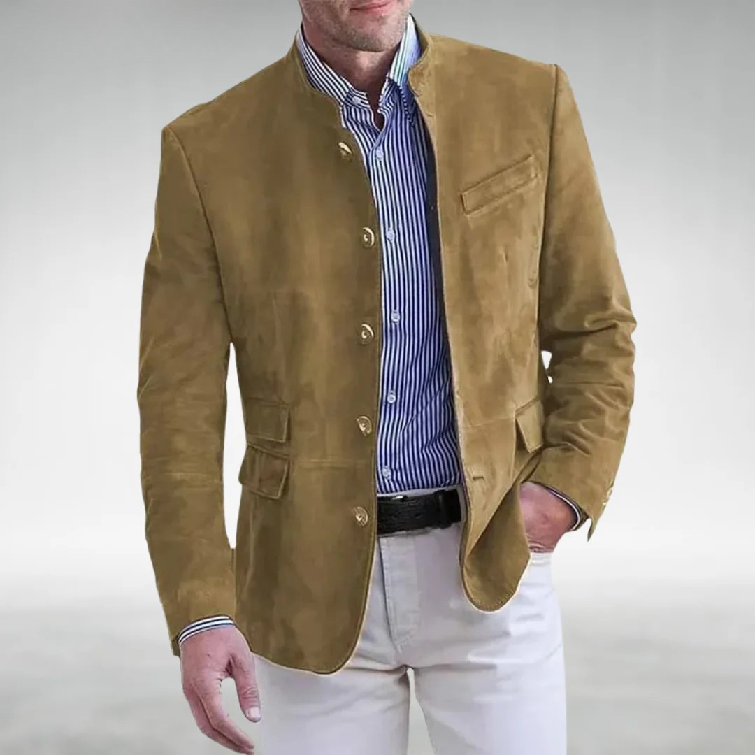Stylischer Herren Blazer aus Wildleder - IdealeKleiden