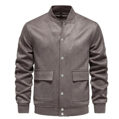Men's Suede Jacket Slim Fit Casual