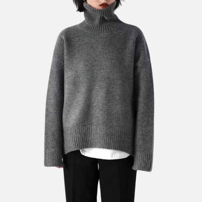 Classic Turtleneck Dress Elegant Women's Fashion