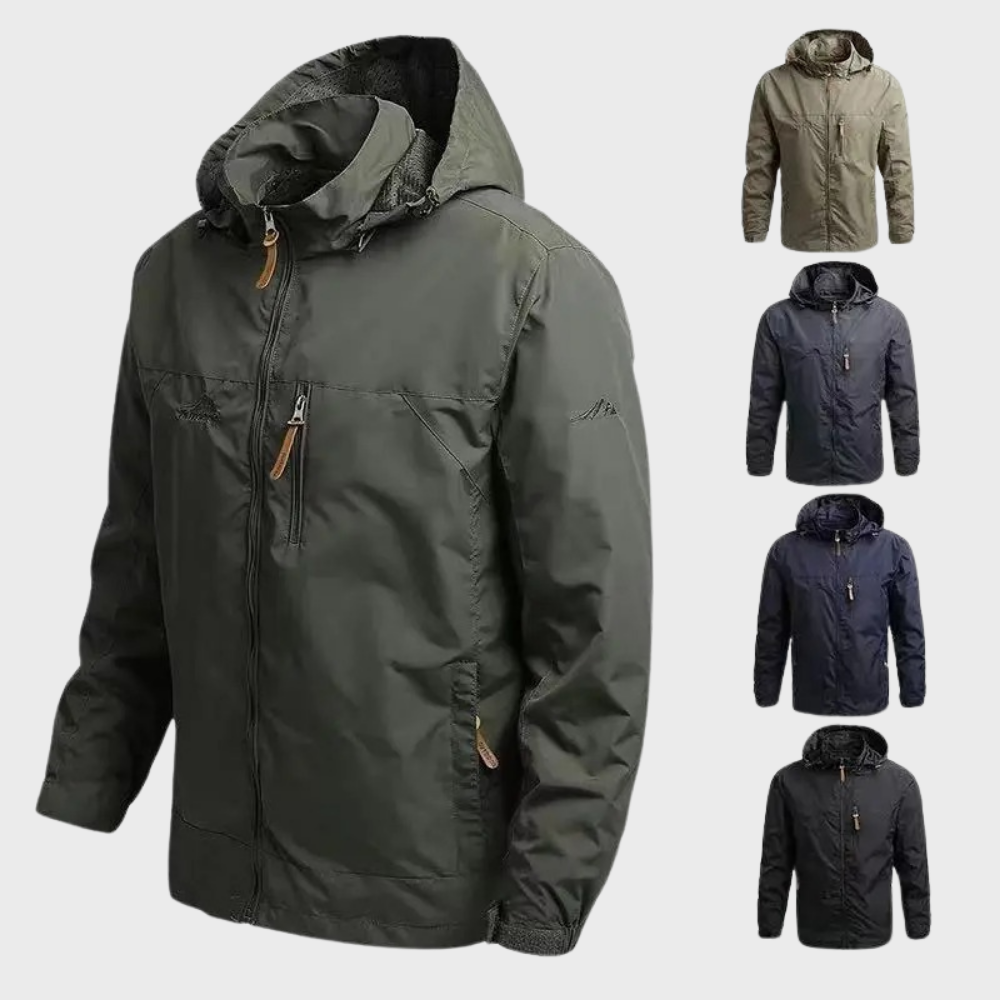Wasserdichte Herren Parka Kapuzenjacke - IdealeKleiden