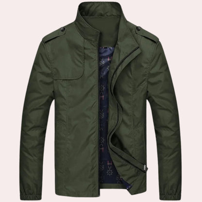 Men's Short Windproof Trench Coat