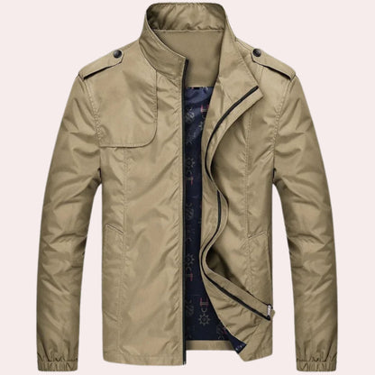 Men's Short Windproof Trench Coat