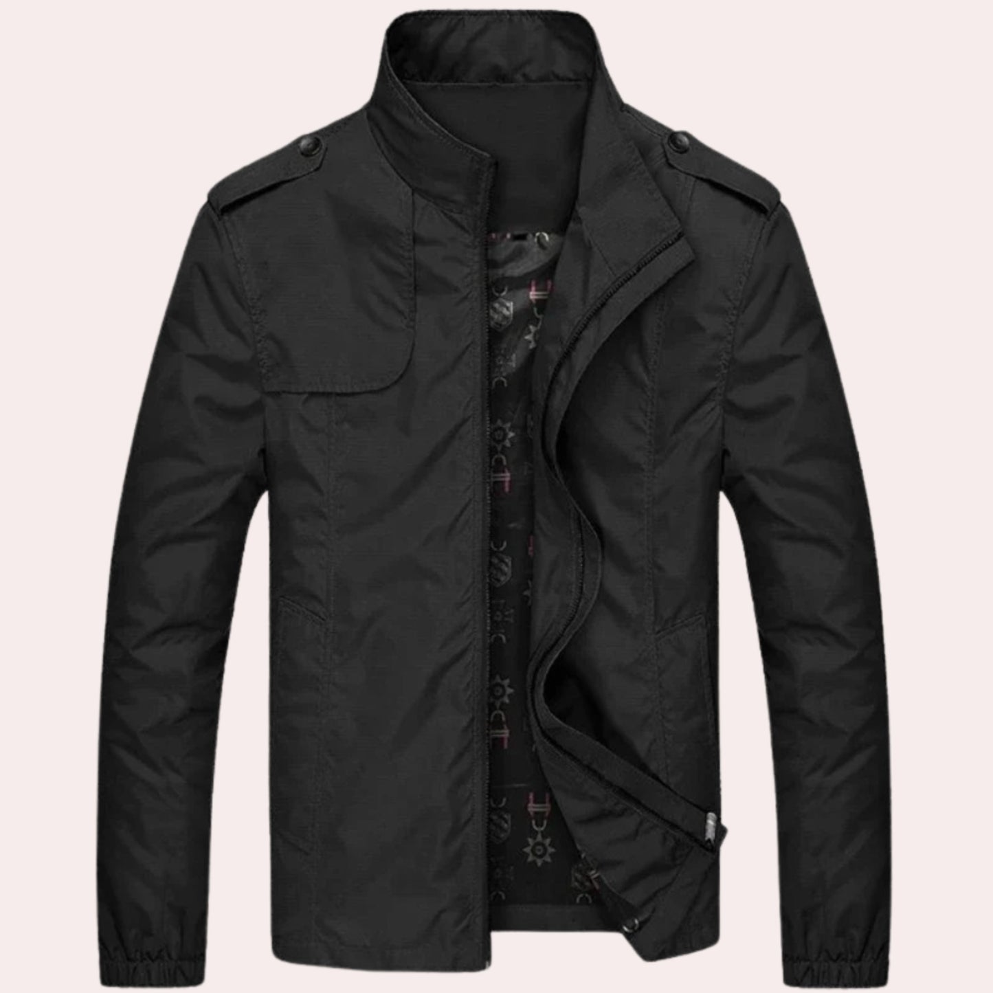 Men's Short Windproof Trench Coat