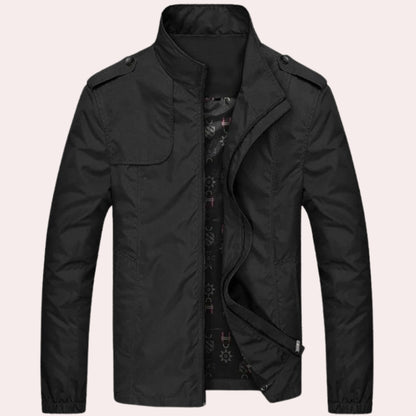 Men's Short Windproof Trench Coat