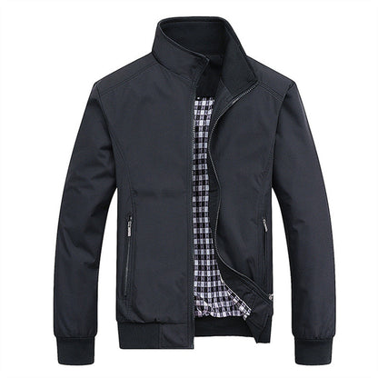 Men's Waterproof Jacket Zipper Modern