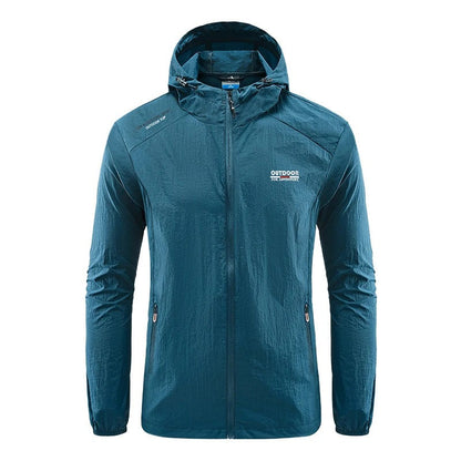 Lightweight Running Jacket Men Waterproof Hood
