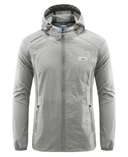 Lightweight Running Jacket Men Waterproof Hood