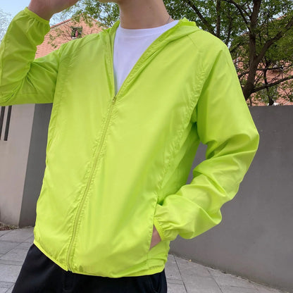 Men's Lightweight Hooded Windbreaker
