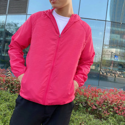 Men's Lightweight Hooded Windbreaker