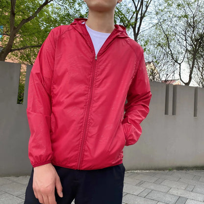 Men's Lightweight Hooded Windbreaker