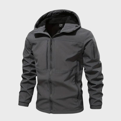 Men's Outdoor Softshell Jacket Waterproof Hood