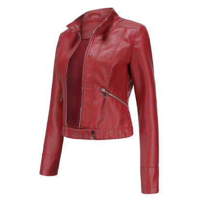Stylish Leather Jacket for Women Elegant Leather Coat