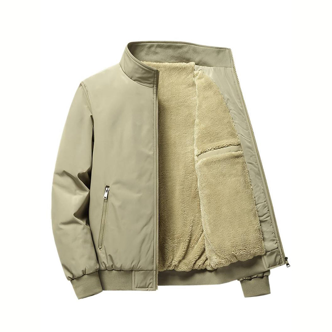 Men's Winter Jacket Fleece Lined Bomber Style