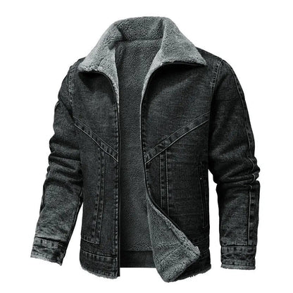 Men's Winter Jacket Warm Fleece Insulation Zipper