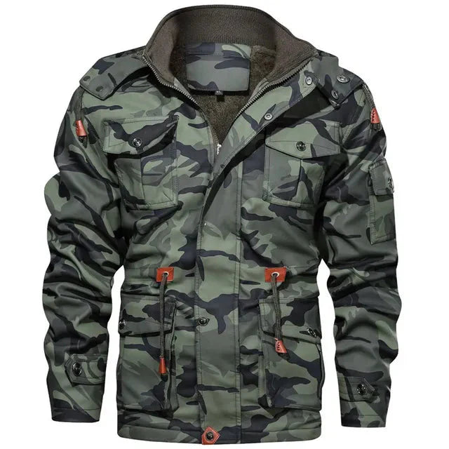 Men's Warm Fur-Lined Outdoor Winter Parka