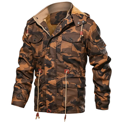 Men's Warm Fur-Lined Outdoor Winter Parka