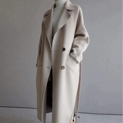 Oversize Women's Coat Belt Slim