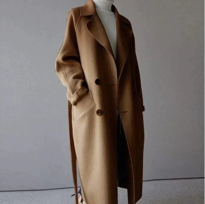 Oversize Women's Coat Belt Slim