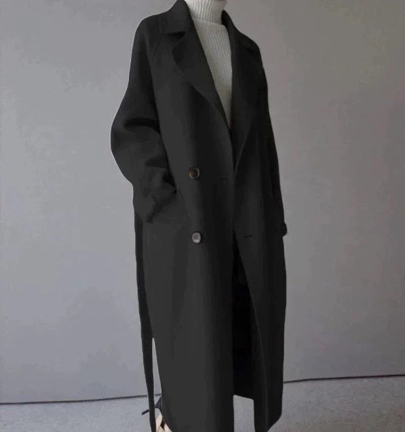 Oversize Women's Coat Belt Slim