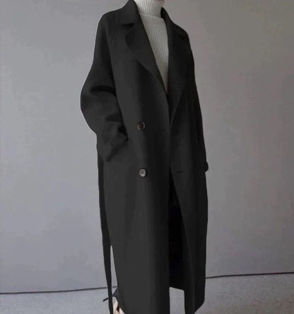 Oversize Women's Coat Belt Slim