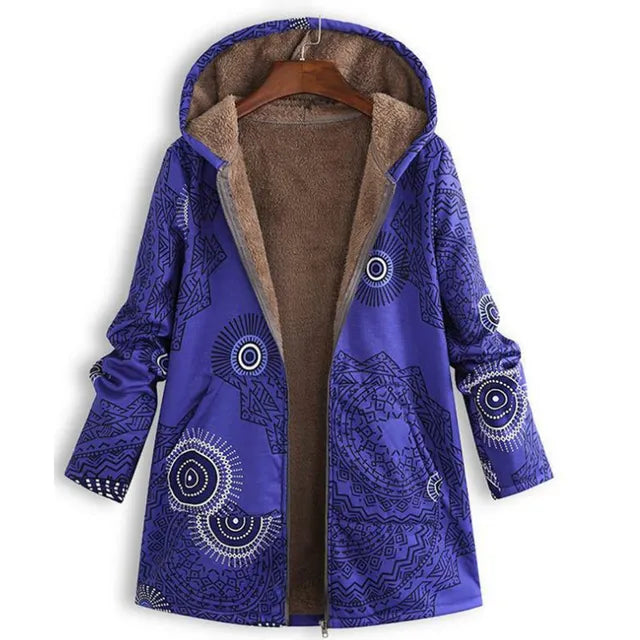 Thick Cashmere Jacket With Print