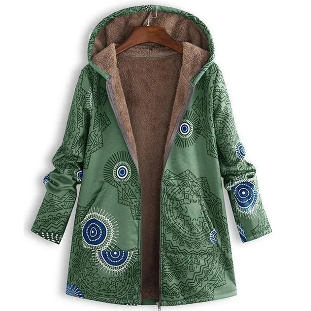 Thick Cashmere Jacket With Print
