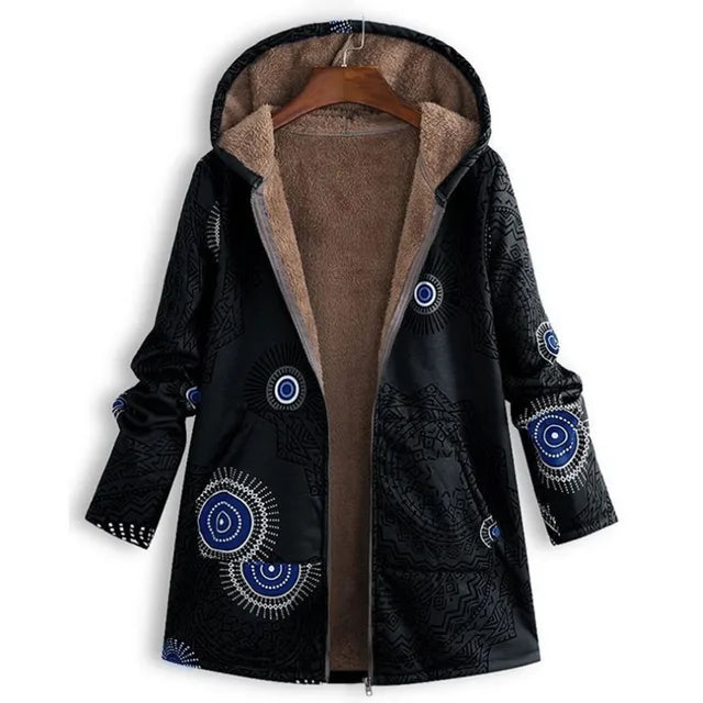 Thick Cashmere Jacket With Print