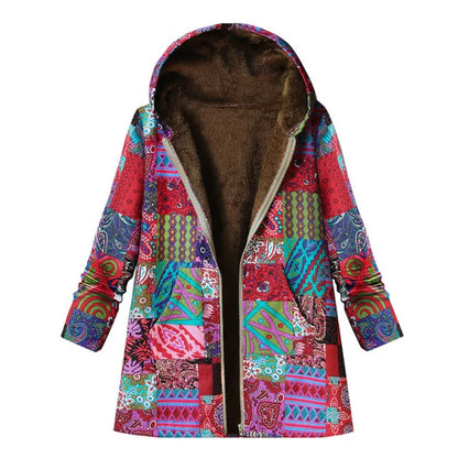 Thick Cashmere Jacket With Print