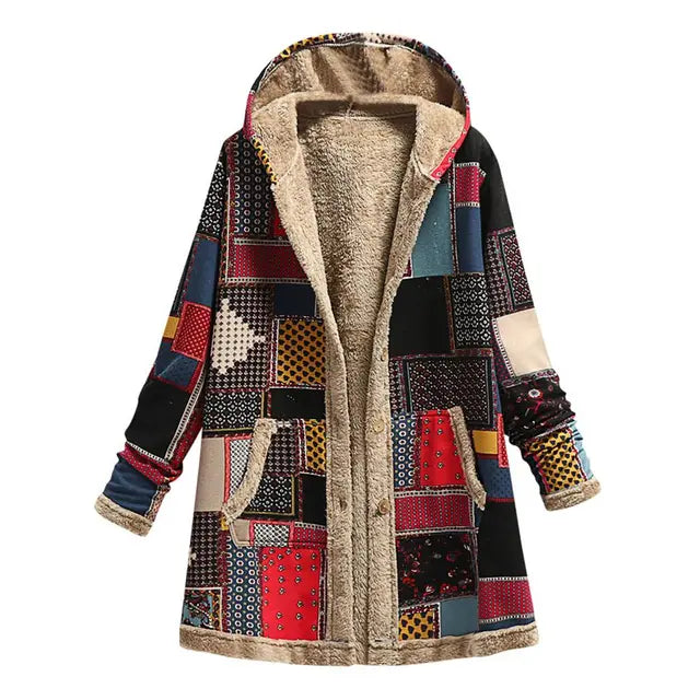 Thick Cashmere Jacket With Print