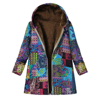 Thick Cashmere Jacket With Print