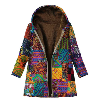 Thick Cashmere Jacket With Print