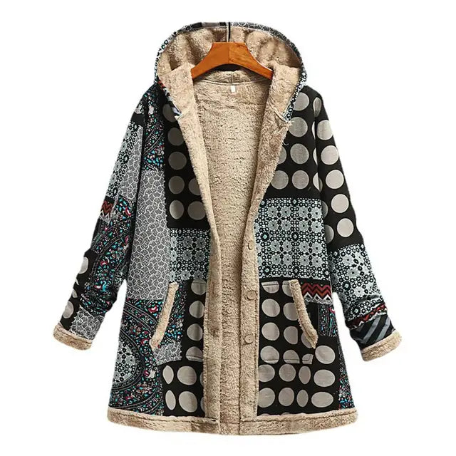 Thick Cashmere Jacket With Print