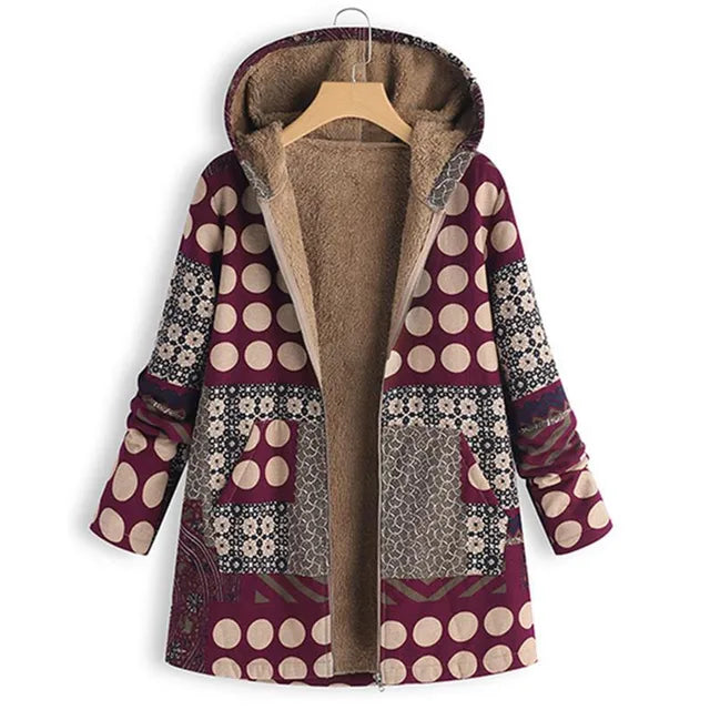 Thick Cashmere Jacket With Print