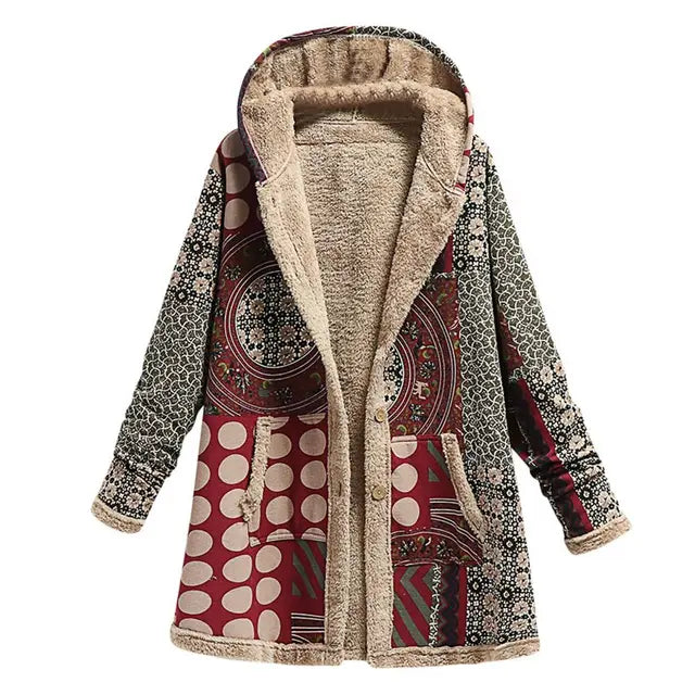 Thick Cashmere Jacket With Print