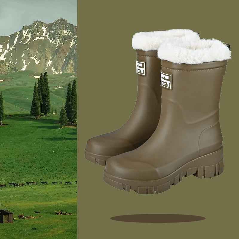Wasserfeste Stiefel Damen | Thermisch Gefütterte Knöchelstiefel